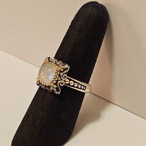 Konstantino Silver & Gold Labradorite Doublet Ring